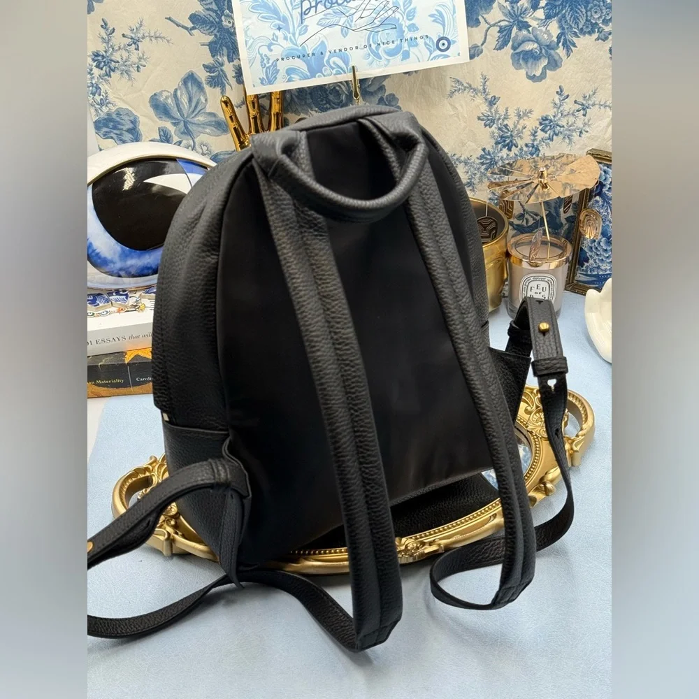 🆕 OROTON 🧿 NWOT Lilly Small Backpack, Black Leather
